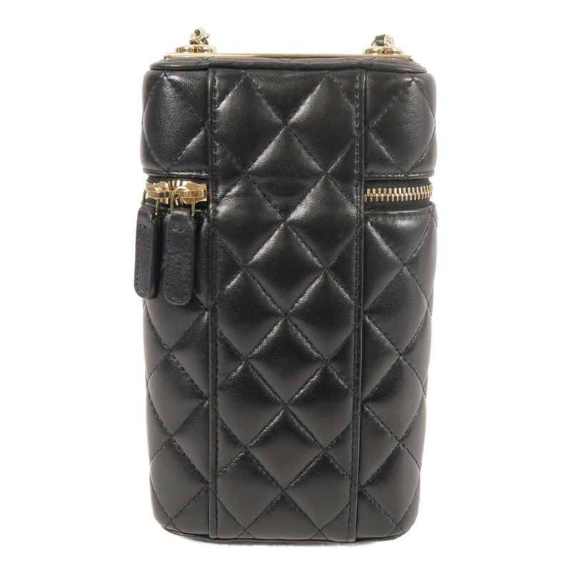 CHANEL 羊皮皮革Phone Case金扣鏈帶肩背袋-2