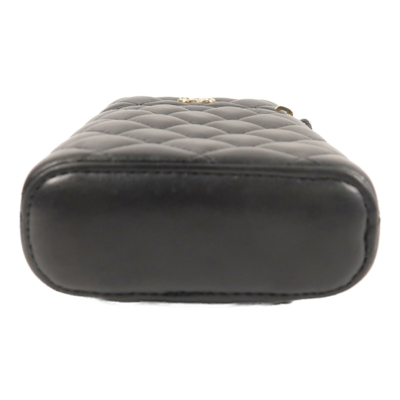 CHANEL 羊皮皮革Phone Case金扣鏈帶肩背袋-3