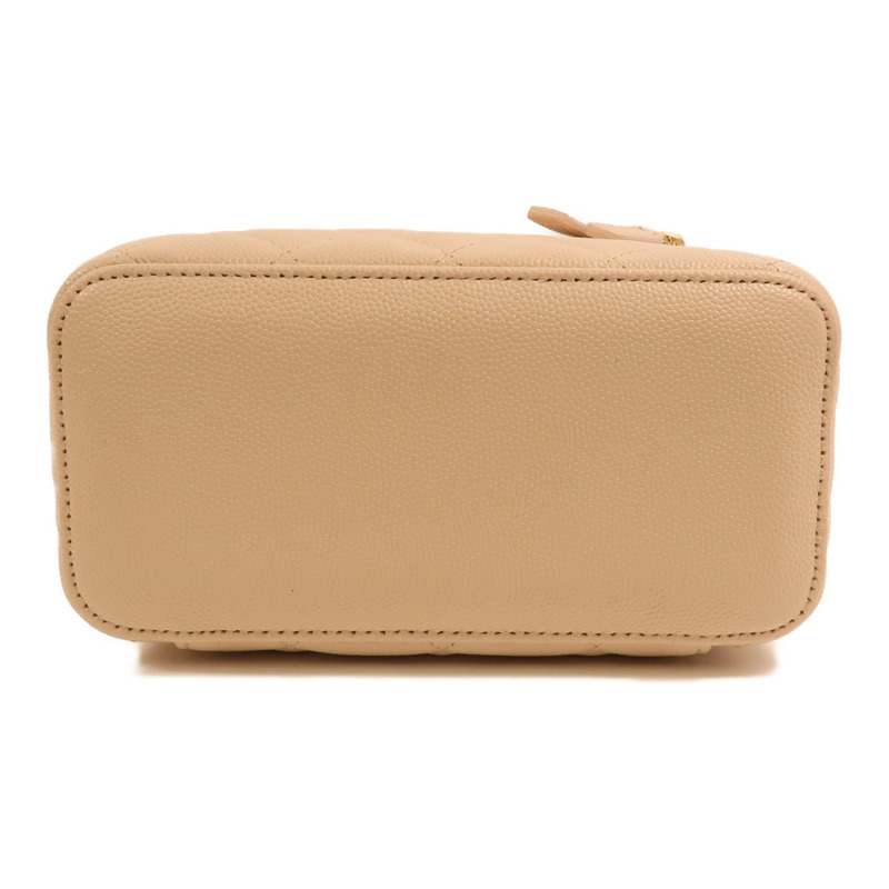 CHANEL 牛皮皮革Vanity Case金扣鏈帶肩背袋-3