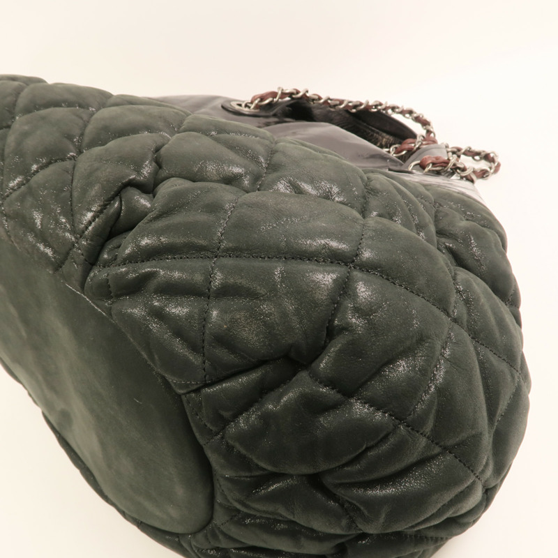 CHANEL 牛皮皮革In The Mix銀扣鏈帶手挽肩背兩用袋-11