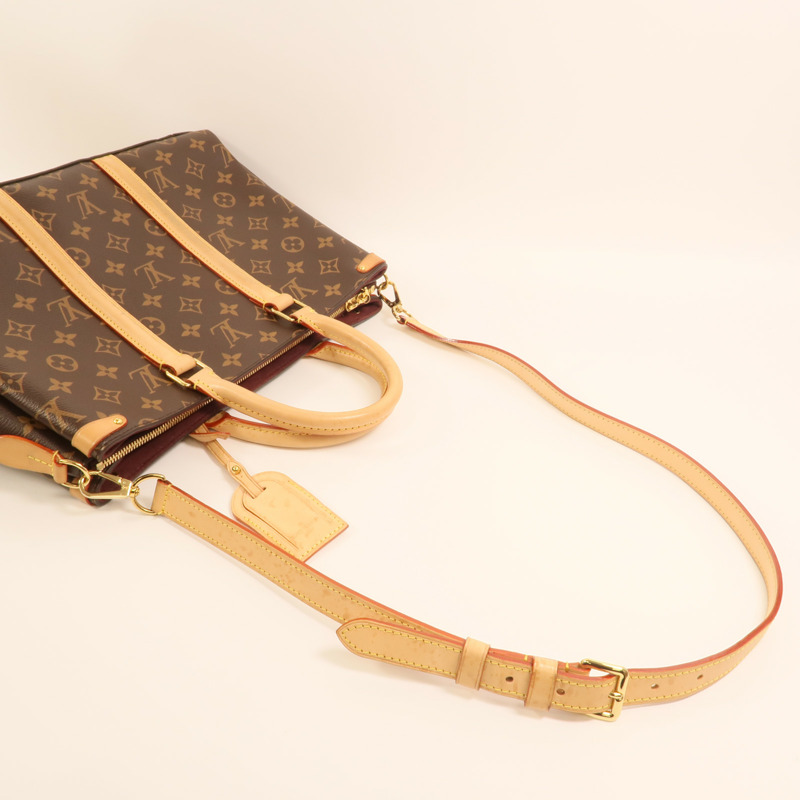 LOUIS VUITTON Monogram Soufflot MM金扣手挽肩背兩用袋-6