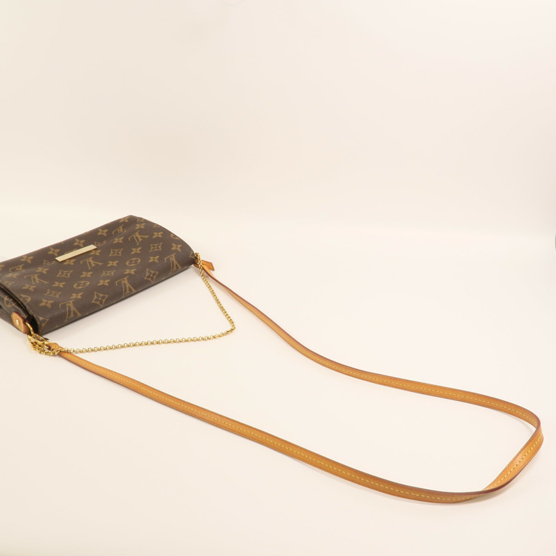 LOUIS VUITTON Monogram Favorite MM金扣手挽肩背兩用袋-7