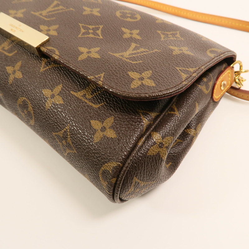 LOUIS VUITTON Monogram Favorite MM金扣手挽肩背兩用袋-9