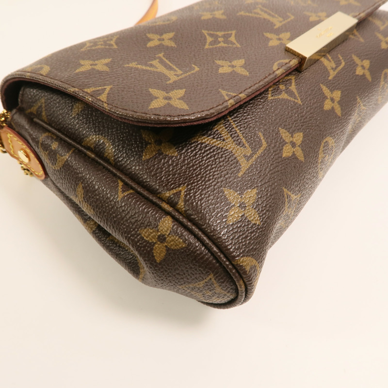 LOUIS VUITTON Monogram Favorite MM金扣手挽肩背兩用袋-10