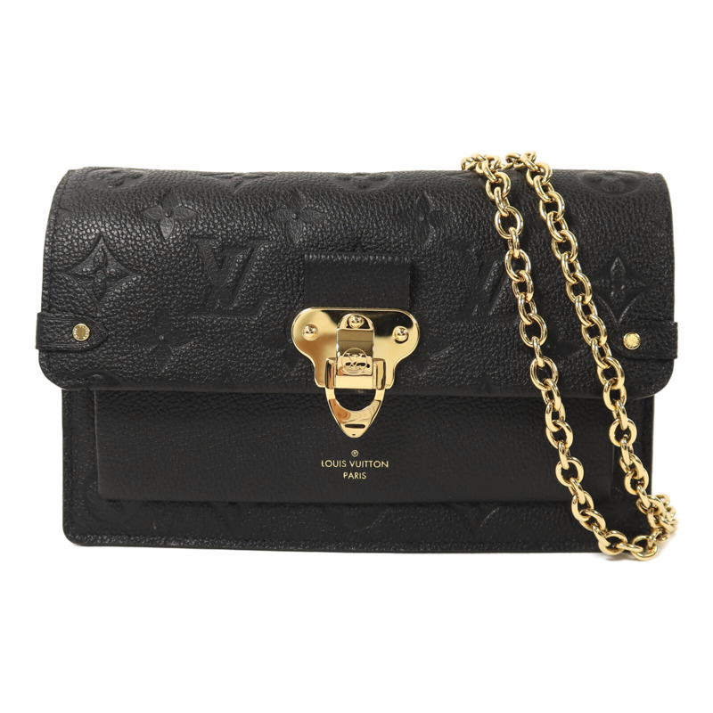 LOUIS VUITTON Monogram Empreinte Vavin Chain Wallet金扣鏈帶肩背袋-0