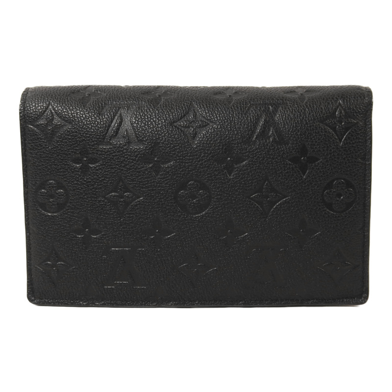 LOUIS VUITTON Monogram Empreinte Vavin Chain Wallet金扣鏈帶肩背袋-1