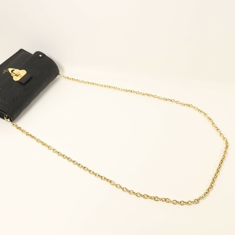 LOUIS VUITTON Monogram Empreinte Vavin Chain Wallet金扣鏈帶肩背袋-6