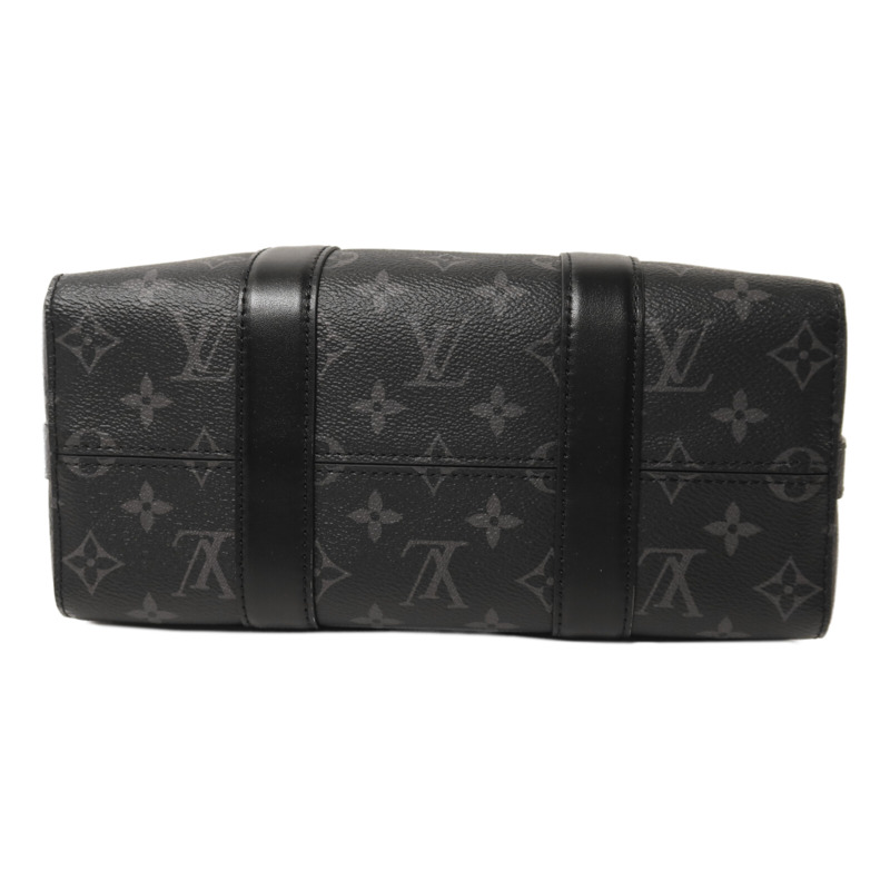 LOUIS VUITTON Monogram Eclipse City Keepall銀扣手挽肩背兩用袋-3