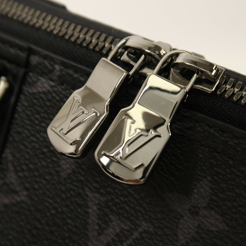 LOUIS VUITTON Monogram Eclipse City Keepall銀扣手挽肩背兩用袋-8