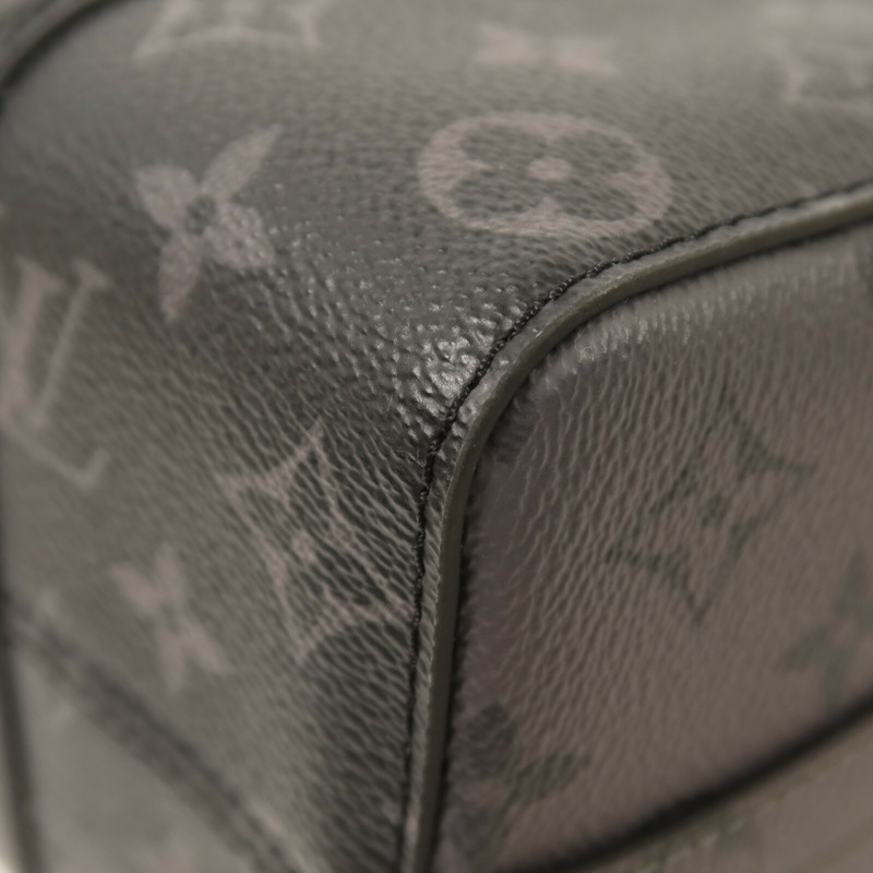 LOUIS VUITTON Monogram Eclipse City Keepall銀扣手挽肩背兩用袋-12