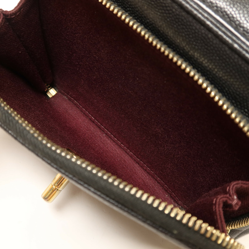 CHANEL 牛皮皮革Business Affinity Small金扣鏈帶手挽肩背兩用袋-15