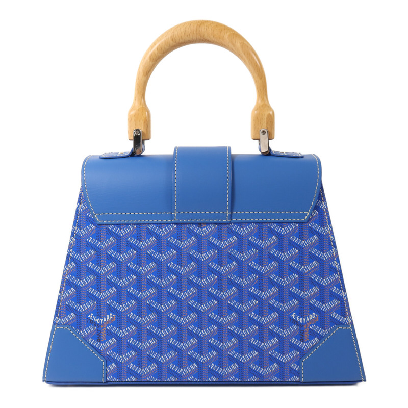 GOYARD 塗層帆布Saigon PM銀扣手挽肩背兩用袋-1