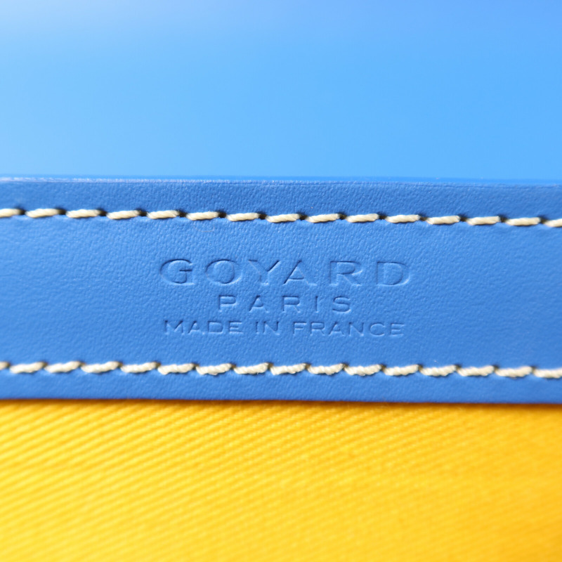 GOYARD 塗層帆布Saigon PM銀扣手挽肩背兩用袋-5