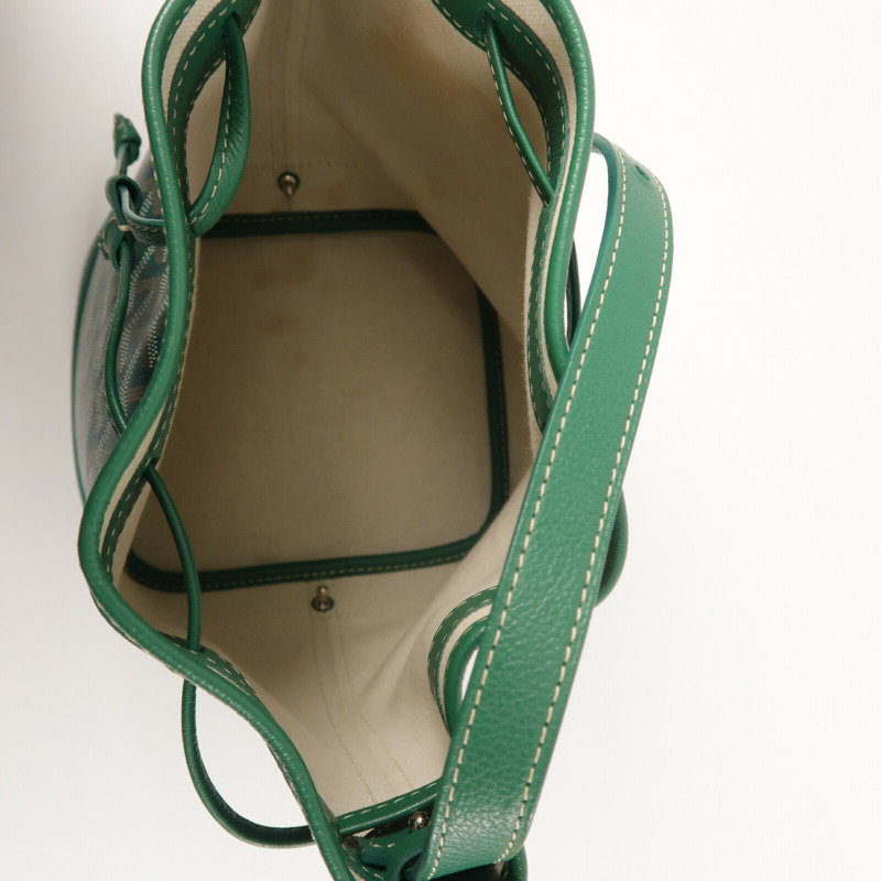 GOYARD 塗層帆布Petit Flot Bucket Bag PM銀扣肩背袋-4