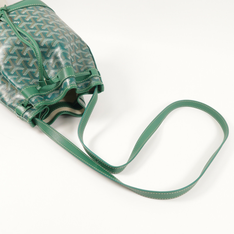 GOYARD 塗層帆布Petit Flot Bucket Bag PM銀扣肩背袋-7
