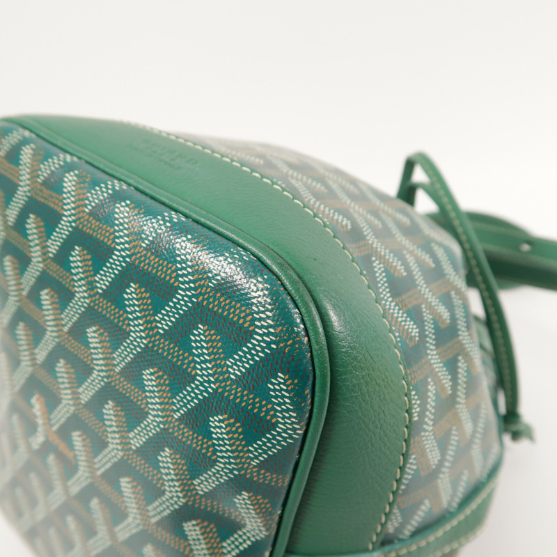 GOYARD 塗層帆布Petit Flot Bucket Bag PM銀扣肩背袋-10