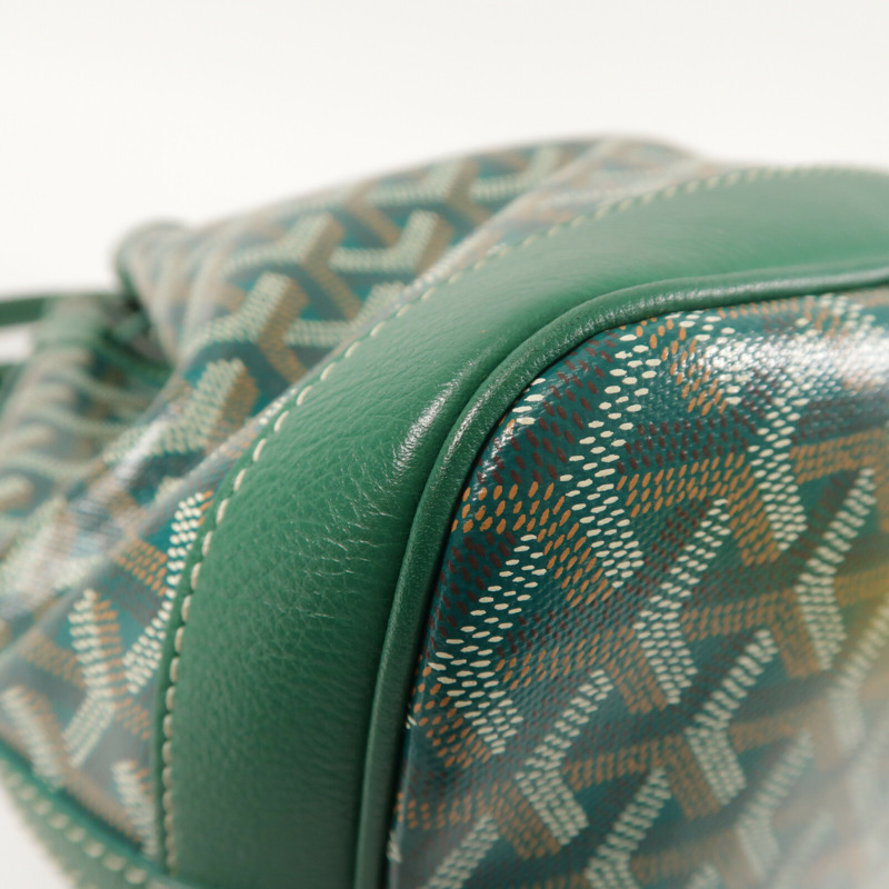 GOYARD 塗層帆布Petit Flot Bucket Bag PM銀扣肩背袋-11