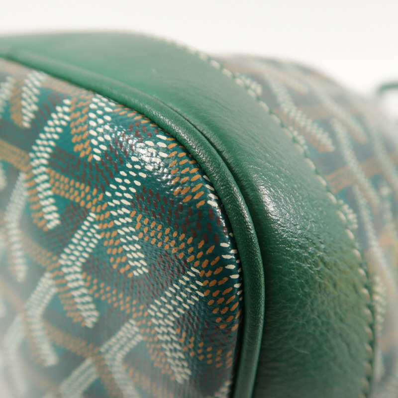 GOYARD 塗層帆布Petit Flot Bucket Bag PM銀扣肩背袋-12