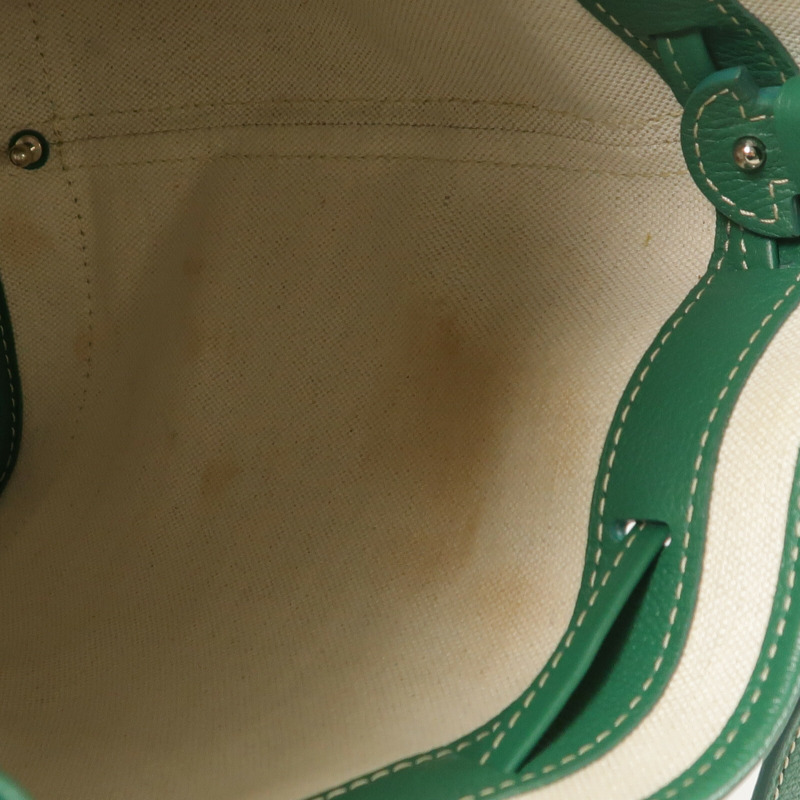 GOYARD 塗層帆布Petit Flot Bucket Bag PM銀扣肩背袋-14