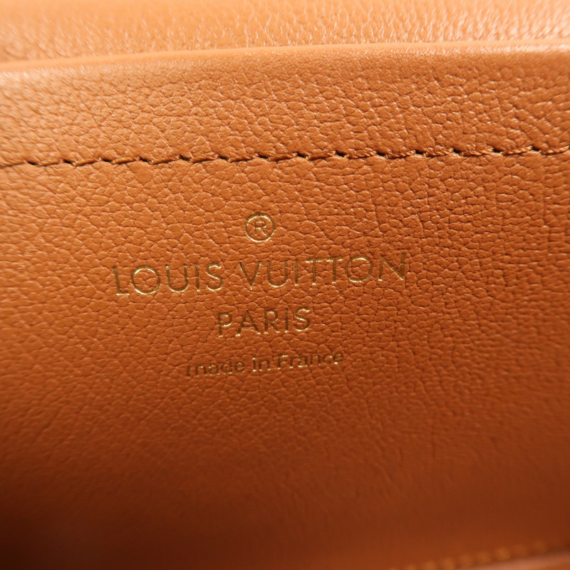 LOUIS VUITTON Monogram Marceau金扣鏈帶肩背袋棕色-5