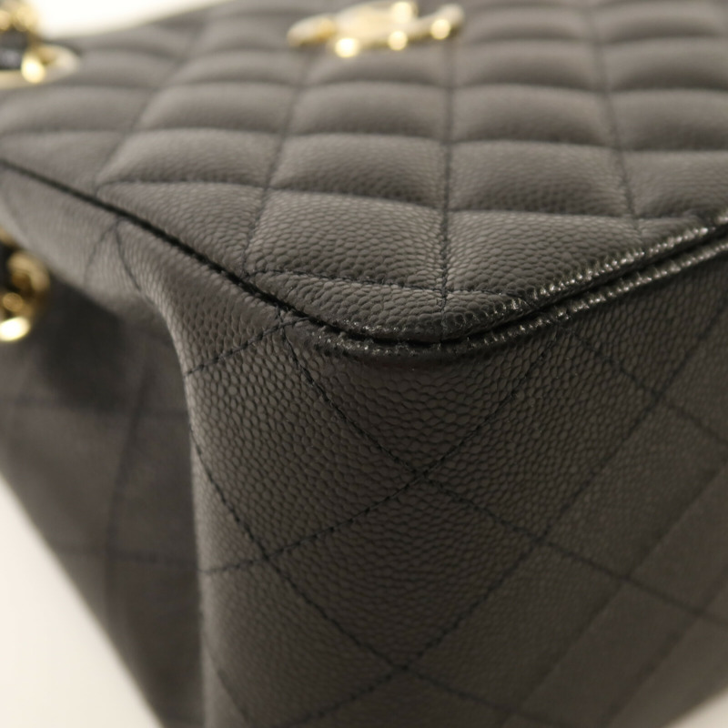 CHANEL 牛皮皮革Mini Tote金扣肩背袋-9