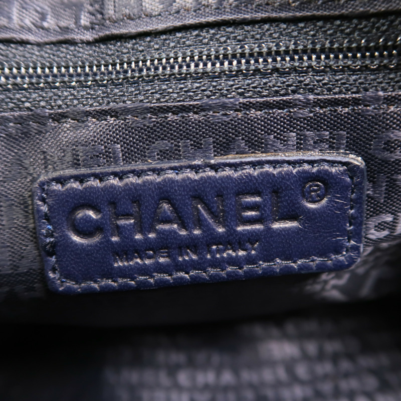 CHANEL 羊皮皮革Vintage Accordion銀扣鏈帶肩背袋-5