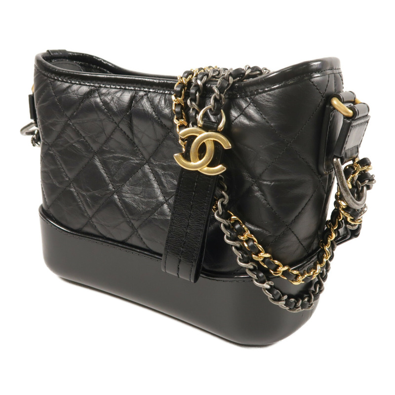 CHANEL 牛皮皮革Gabrielle Small鏈帶肩背袋-1