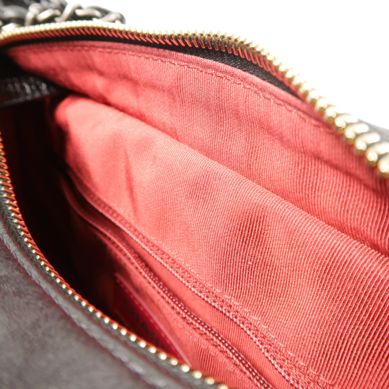 CHANEL 牛皮皮革Gabrielle Small鏈帶肩背袋-15