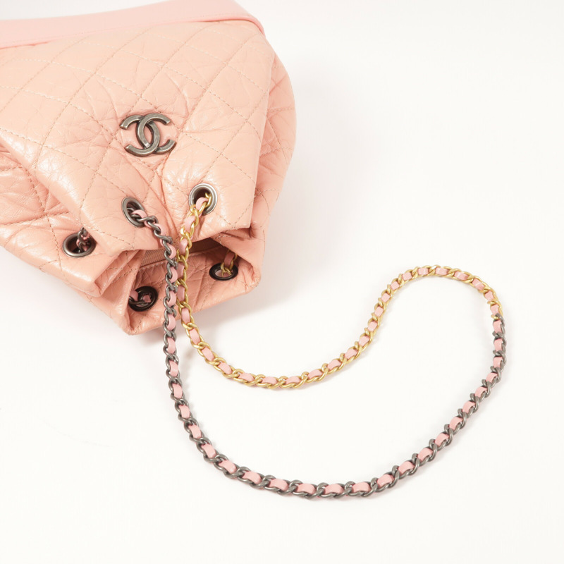 CHANEL 牛皮皮革Gabrielle Backpack背包-9