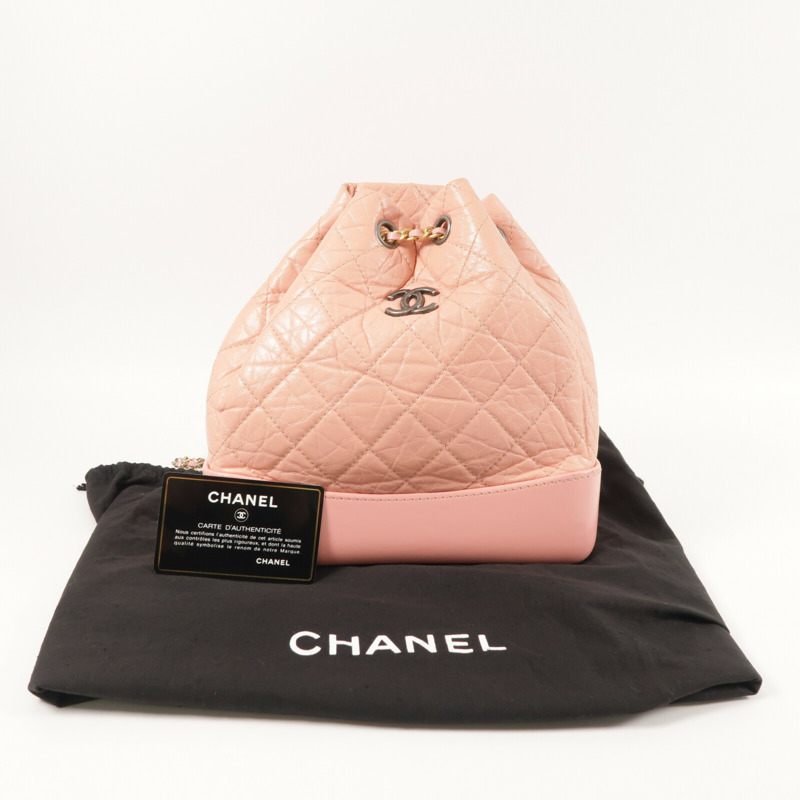CHANEL 牛皮皮革Gabrielle Backpack背包-11