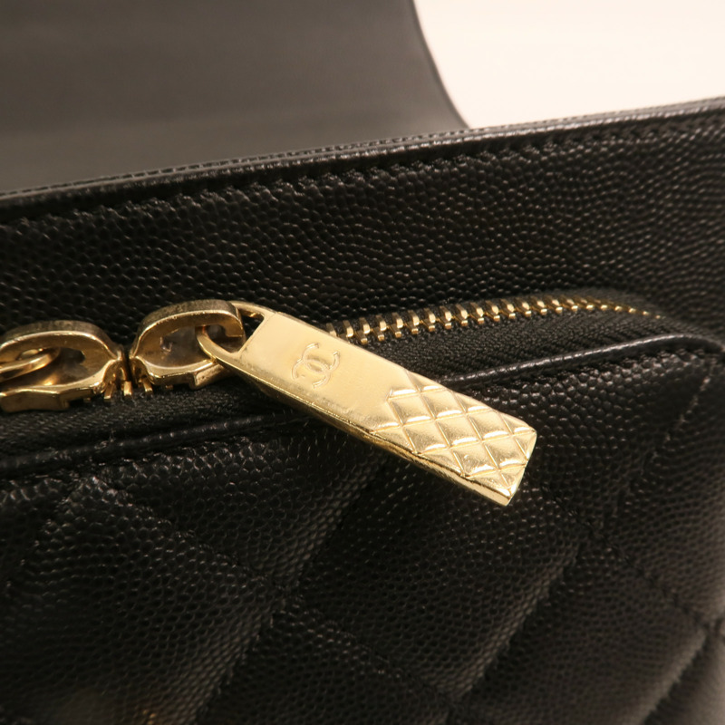 CHANEL 牛皮皮革Business Affinity金扣鏈帶手挽肩背兩用袋-13