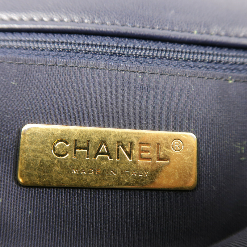 CHANEL 羊皮皮革C19 Large手挽肩背兩用袋-5