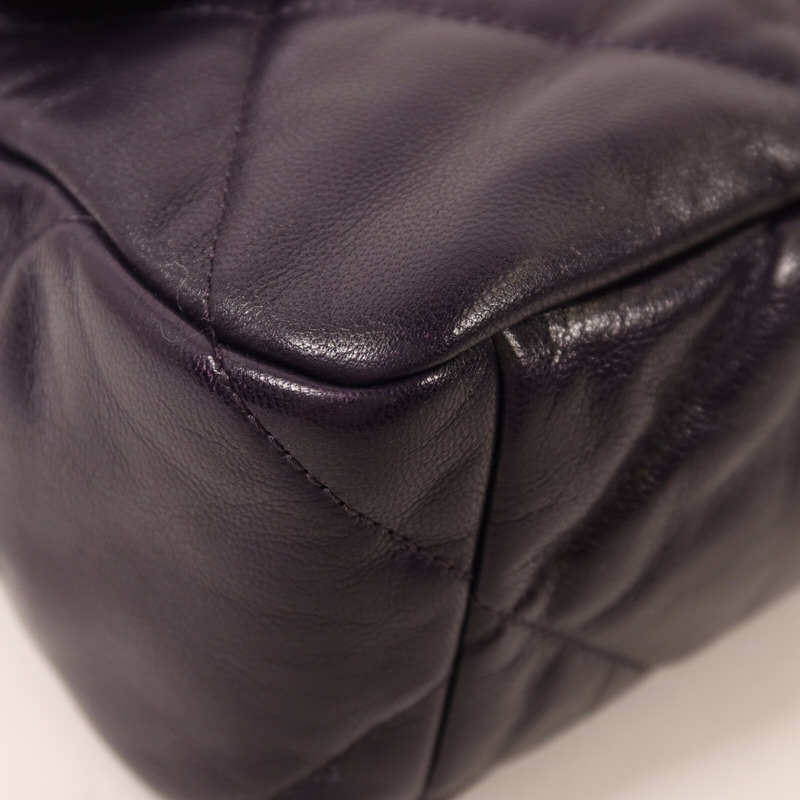 CHANEL 羊皮皮革Chanel 19 Medium鏈帶手挽肩背兩用袋-11