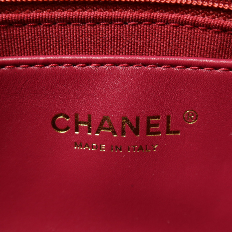 CHANEL 牛皮皮革Chain Shoulder鏈帶肩背袋-5