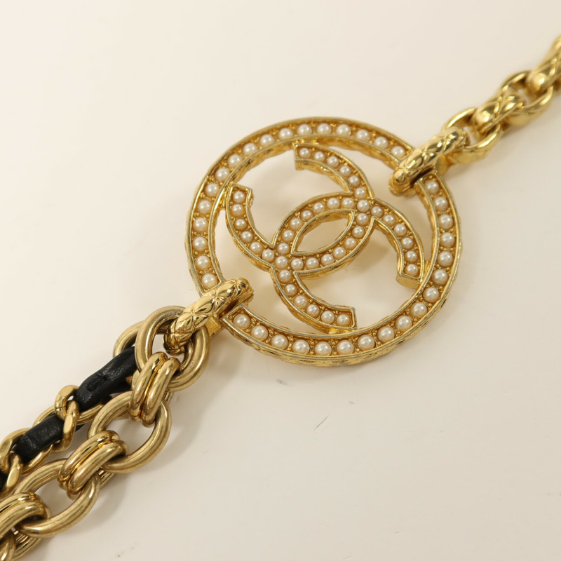 CHANEL 牛皮皮革Chain Shoulder鏈帶肩背袋-9