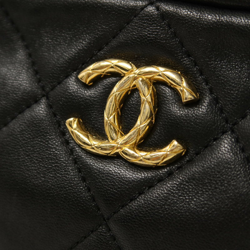 CHANEL 牛皮皮革Chain Shoulder鏈帶肩背袋-10