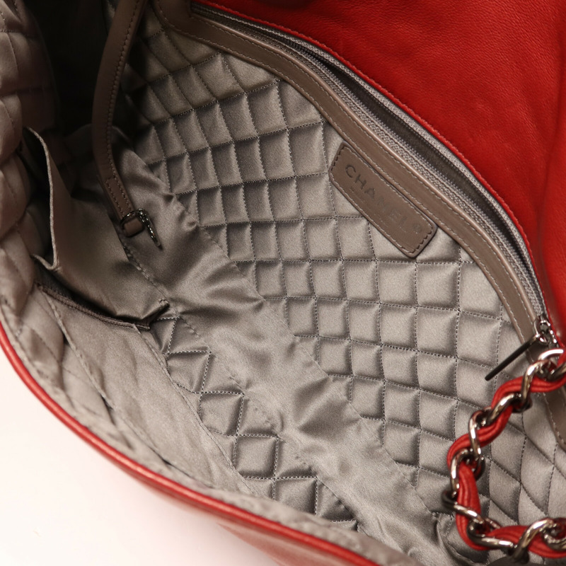 CHANEL 羊皮皮革Chain Shoulder鏈帶肩背袋-4