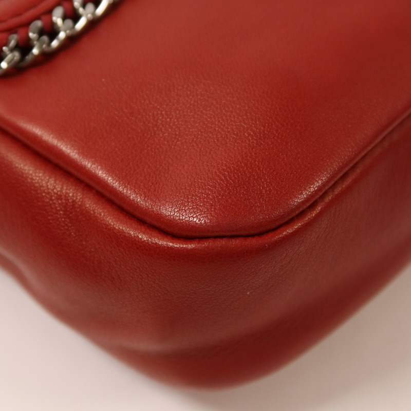 CHANEL 羊皮皮革Chain Shoulder鏈帶肩背袋-11