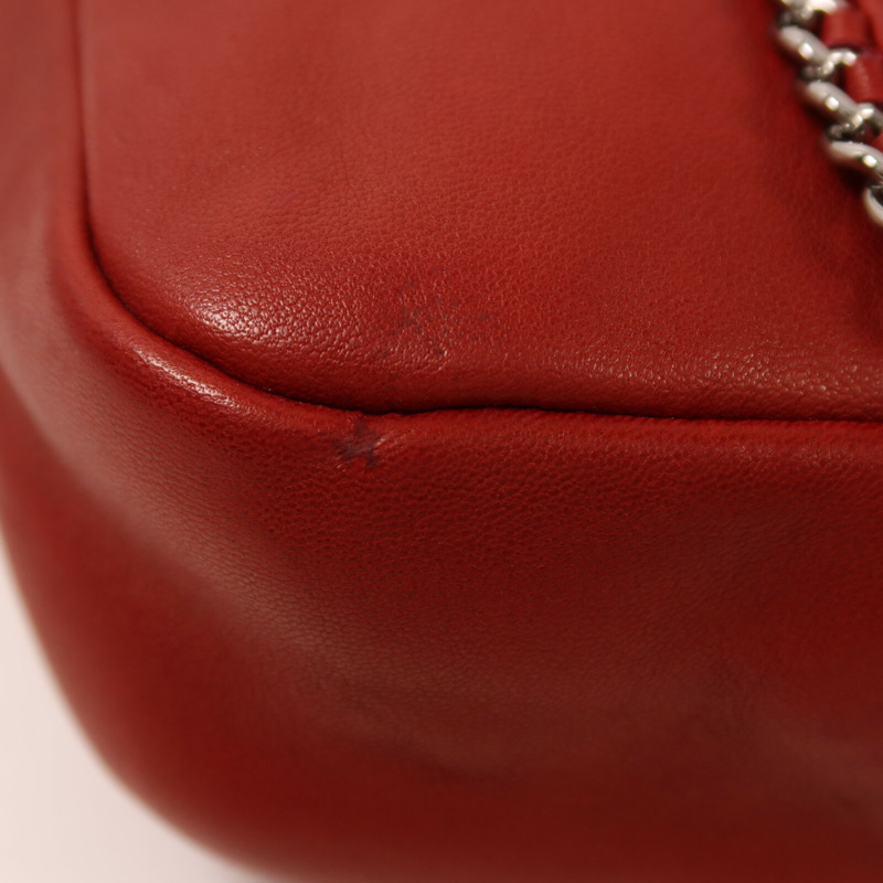 CHANEL 羊皮皮革Chain Shoulder鏈帶肩背袋-16