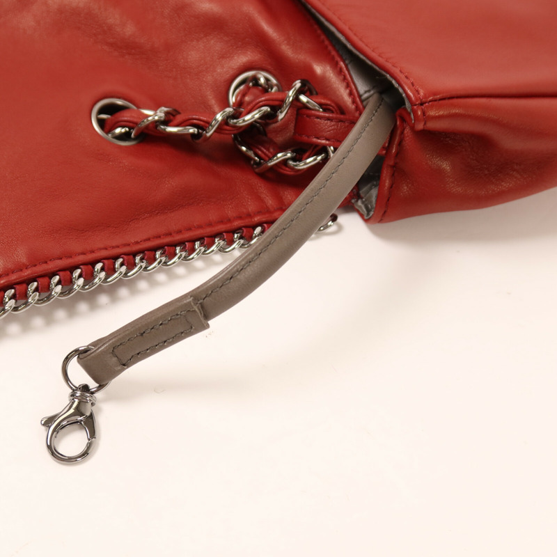 CHANEL 羊皮皮革Chain Shoulder鏈帶肩背袋-17