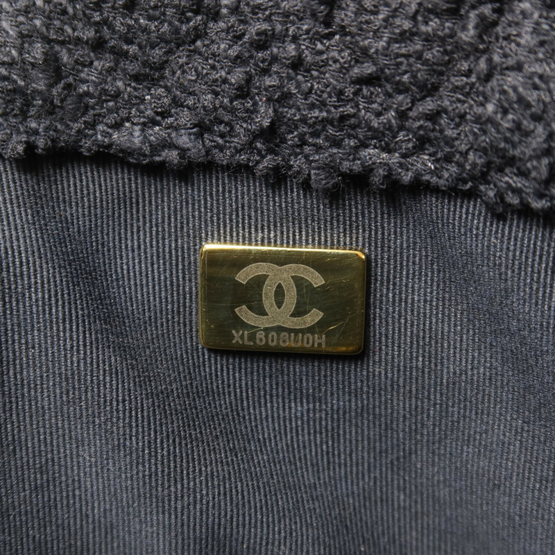 CHANEL 羊皮皮革/Tweed Chain Shoulder Bag鏈帶手挽肩背兩用袋-6