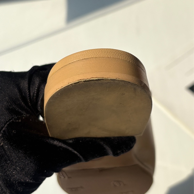 Chanel 米色珍珠穆勒鞋-8