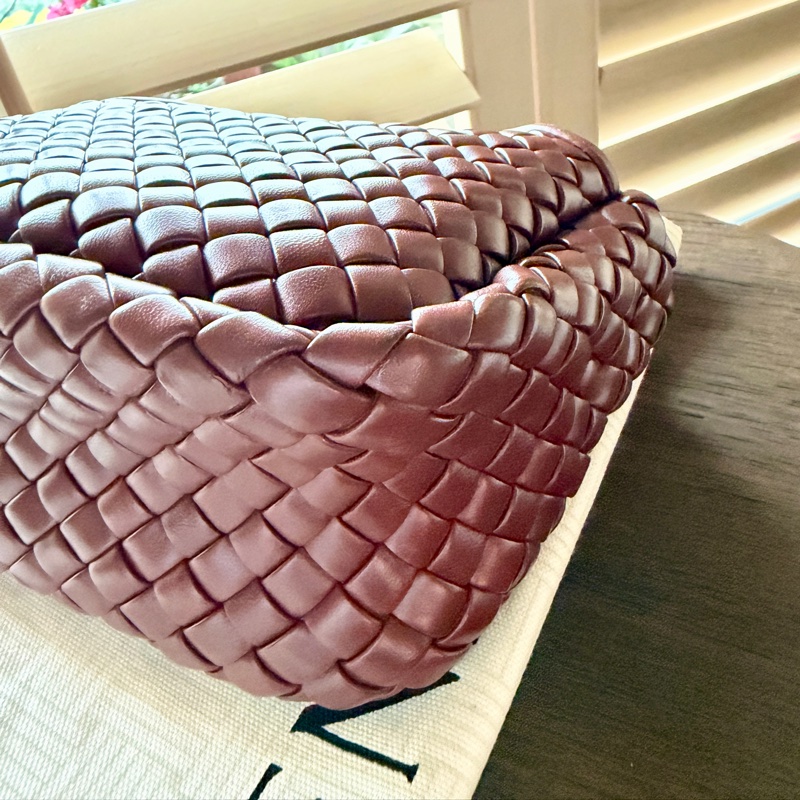 Bottega Veneta mini Cobble BV 元寶包 磚紅色/焦糖色-9