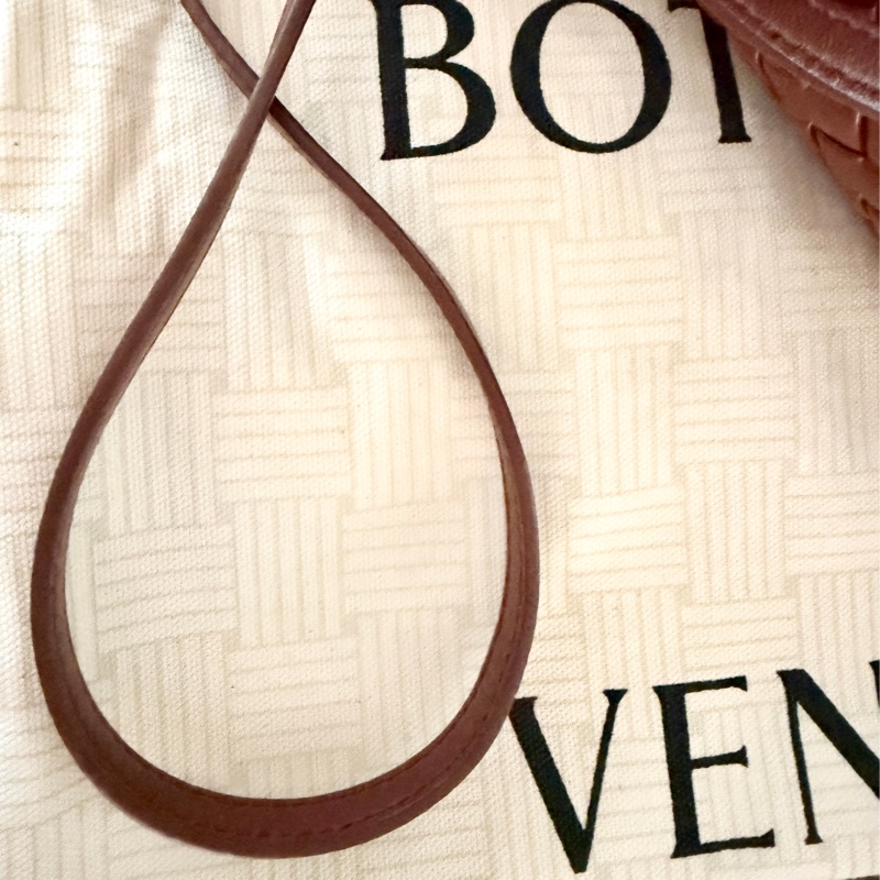 Bottega Veneta mini Cobble BV 元寶包 磚紅色/焦糖色-14