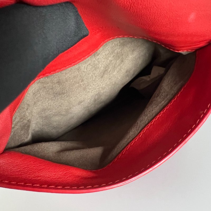 BV 小編織紅色兩用包-6