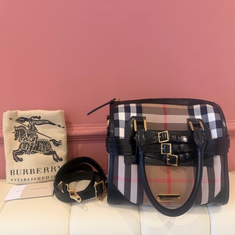 Burberry 精典波士頓包 兩用包Small (小款) The Orchard Bag (果嶺包)