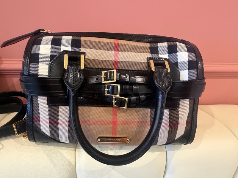 Burberry 精典波士頓包 兩用包Small (小款) The Orchard Bag (果嶺包)-1