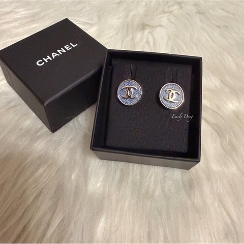 Chanel 26C 丹寧耳環