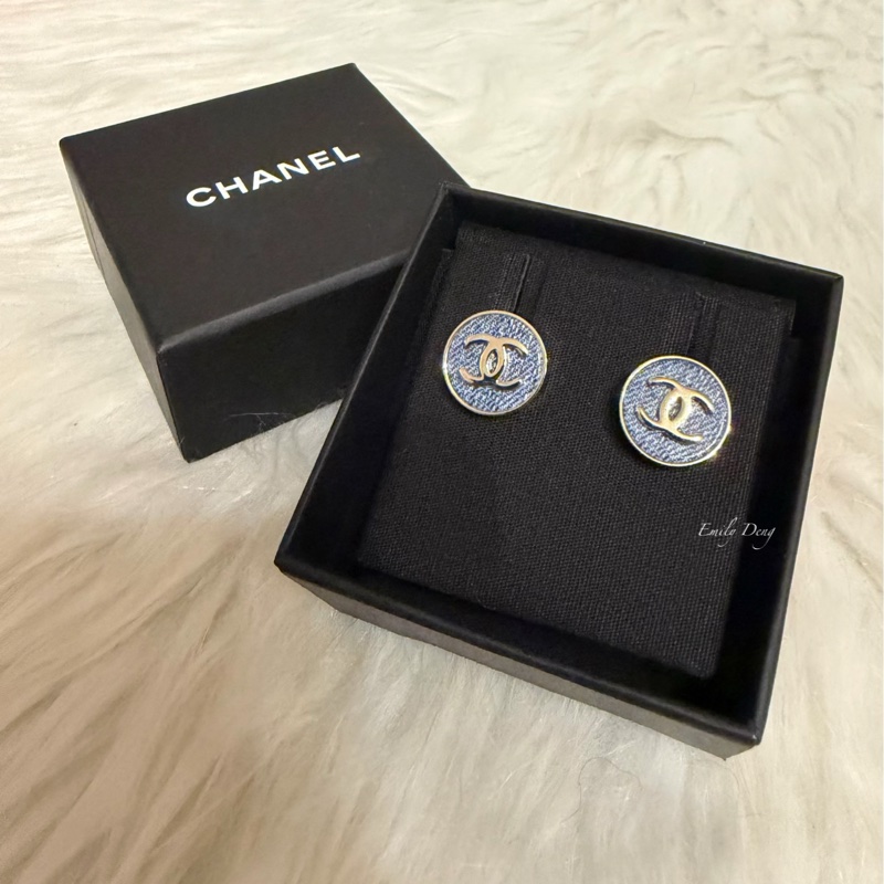 Chanel 26C 丹寧耳環-1