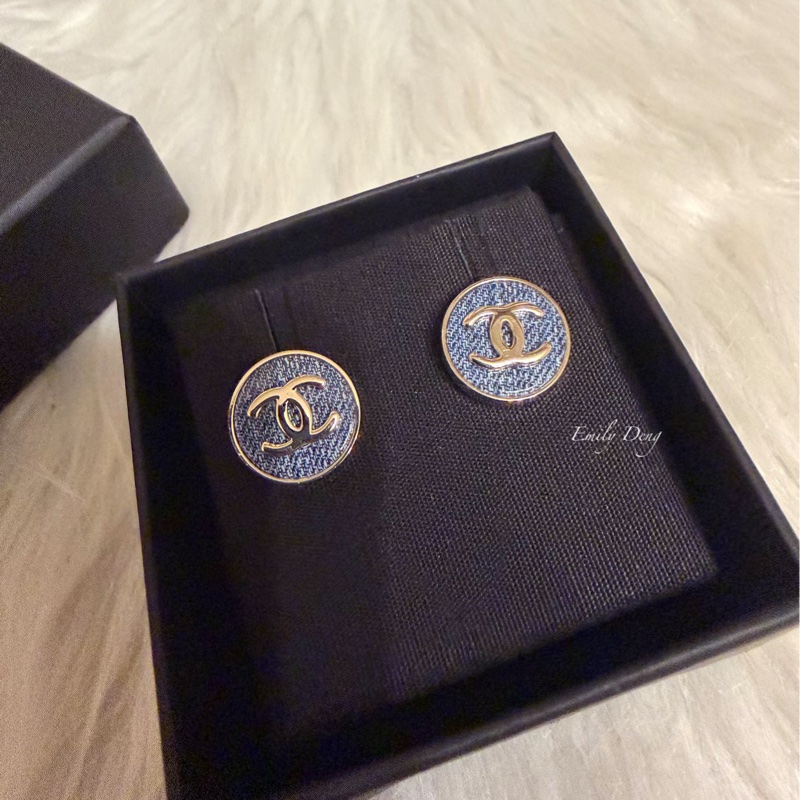 Chanel 26C 丹寧耳環-2